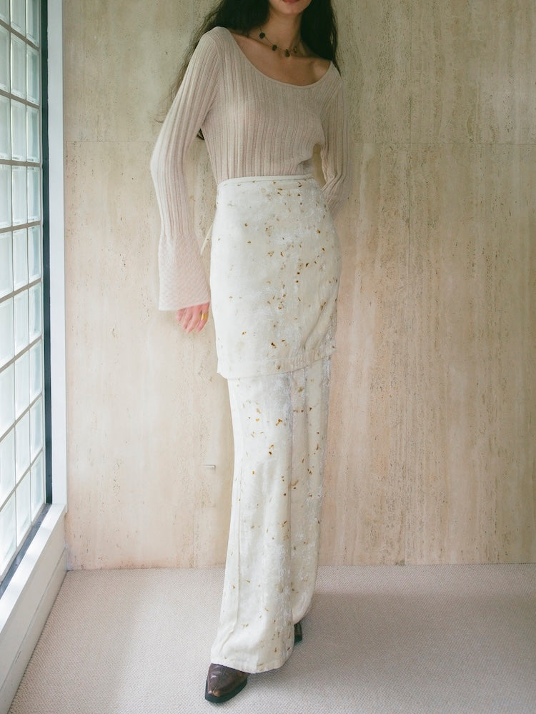 モデル身長：175cm / カラー：Ivory
