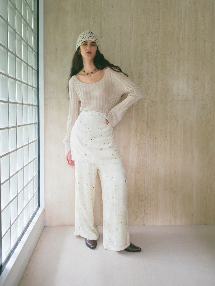 モデル身長：175cm / カラー：Ivory
