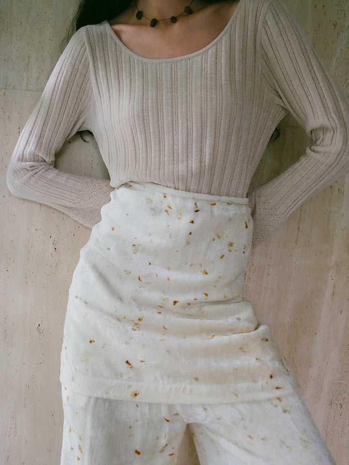 モデル身長：175cm / カラー：Ivory