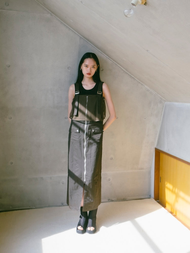 2piece Nylon Salopette｜2ピースナイロン素材サロペット – MARTE