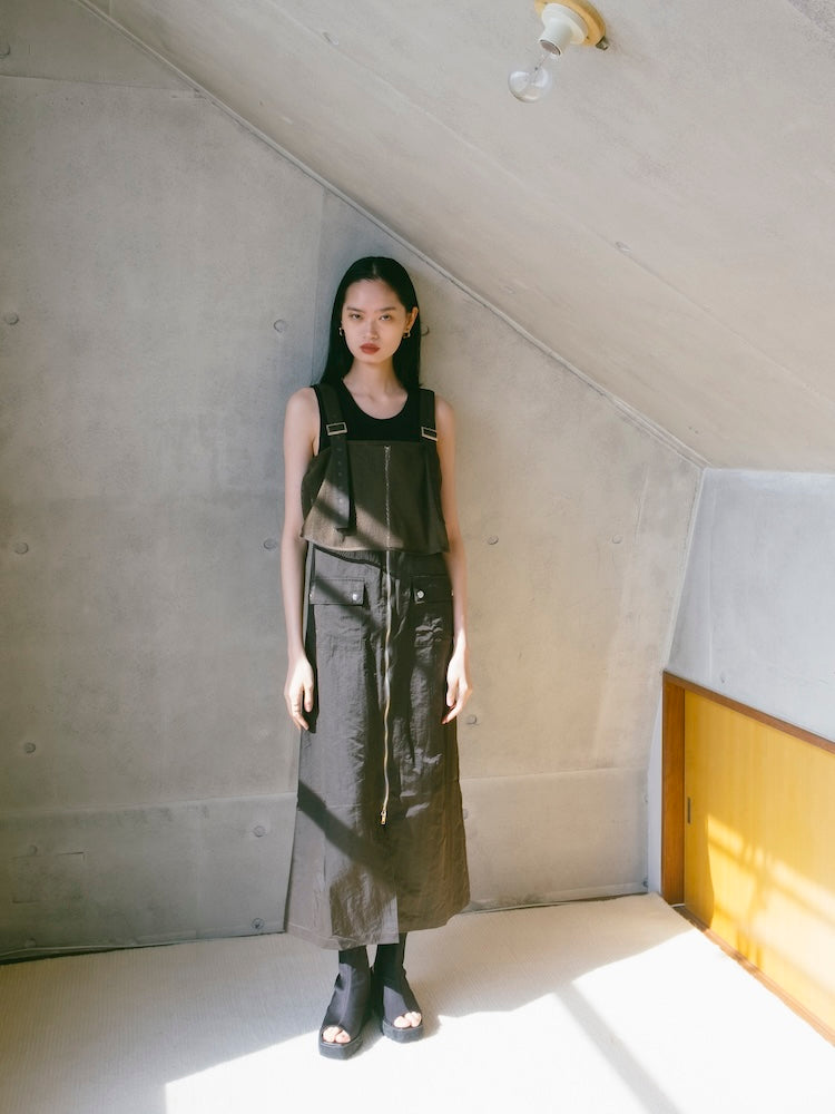 2piece Nylon Salopette｜2ピースナイロン素材サロペット – MARTE