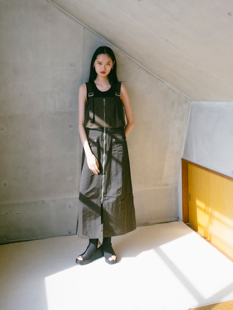 2piece Nylon Salopette｜2ピースナイロン素材サロペット – MARTE