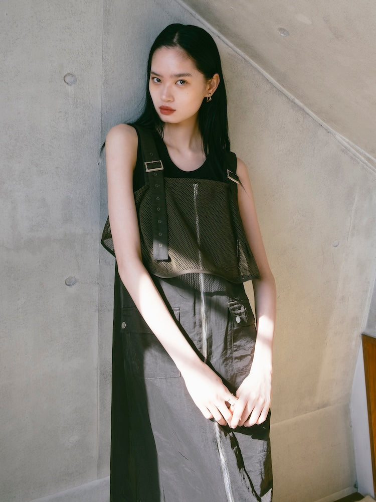 2piece Nylon Salopette｜2ピースナイロン素材サロペット – MARTE