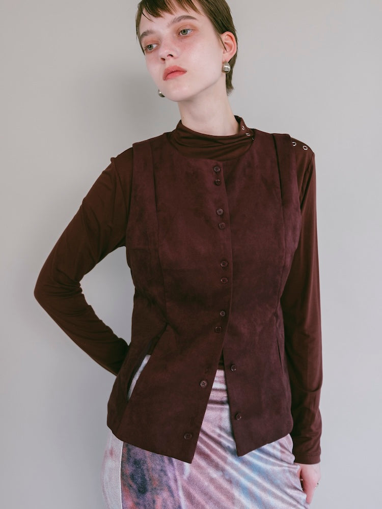 モデル身長：176cm / カラー：Bordeaux
