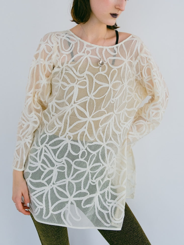 トップス shahara 2way Cord Embroidery Top トップス shahara 2way Cord Embroidery Top EMBROIDERED