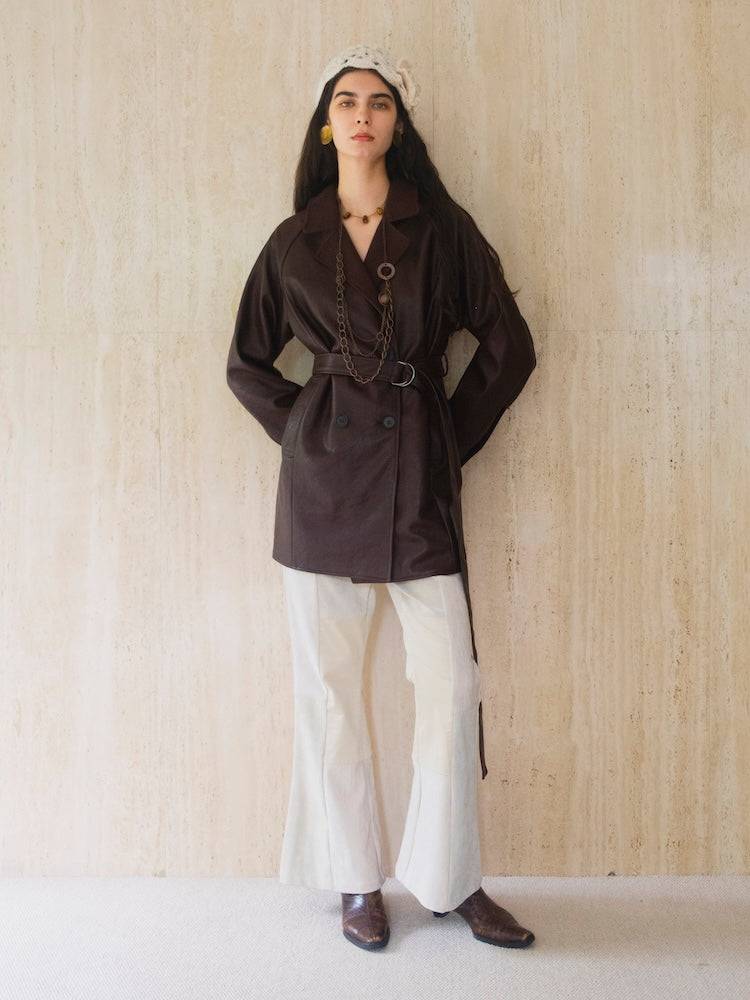 モデル身長：175cm / カラー：Brown