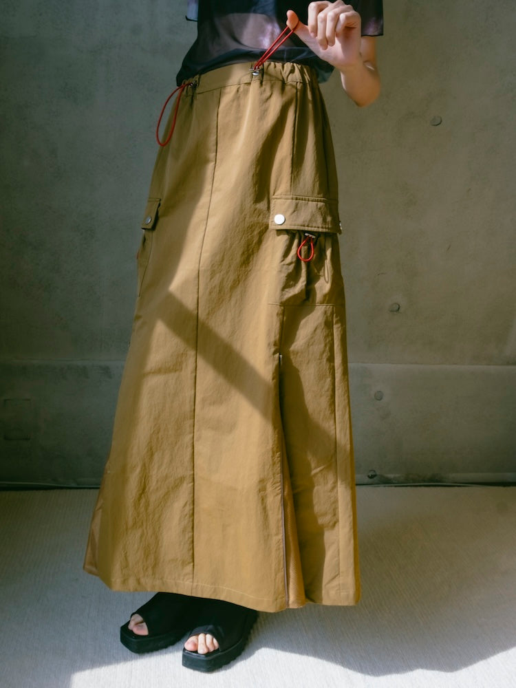 定価16500円！MARTEで購入　saharaメタリックスカート sahara（サハラ） スカート Metallic Tiered Slirt/メタリック