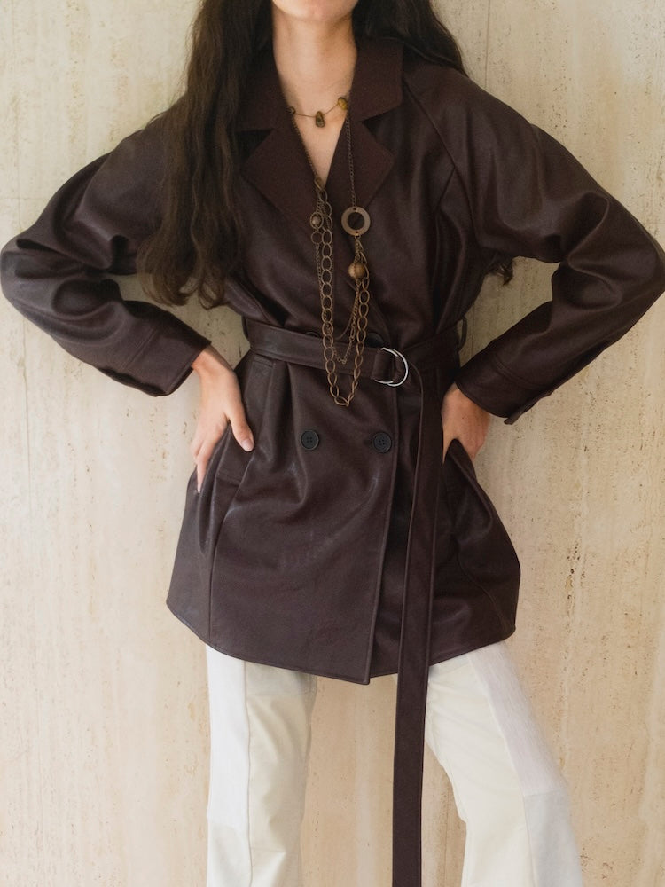 モデル身長：175cm / カラー：Brown