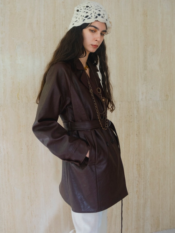 モデル身長：175cm / カラー：Brown
