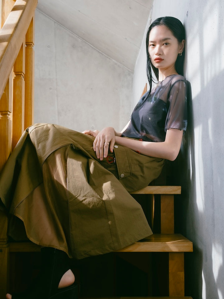 モデル身長：172cm / カラー：Ocher