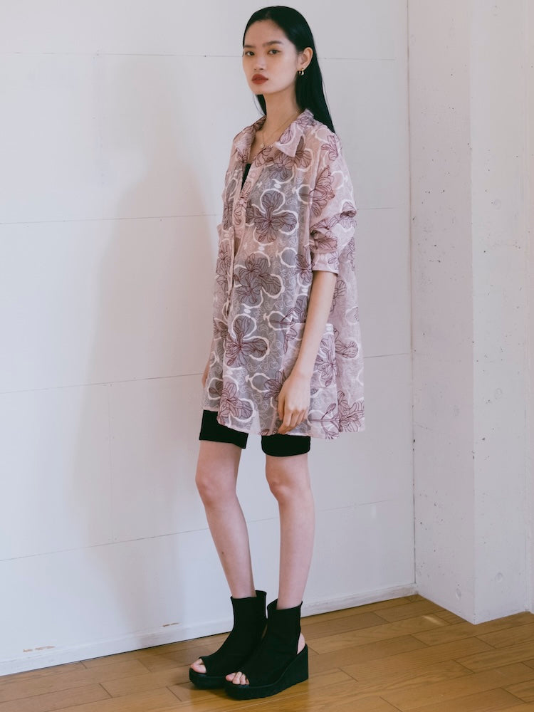 Flower Embroidery Over Shirt｜花柄刺繍オーバーシャツ – MARTE