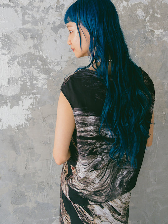 ヘルムートラング　Mineral Dress ロング　アシンメトリー　スリット HELMUT LANG” Mineral Dress – MARTE