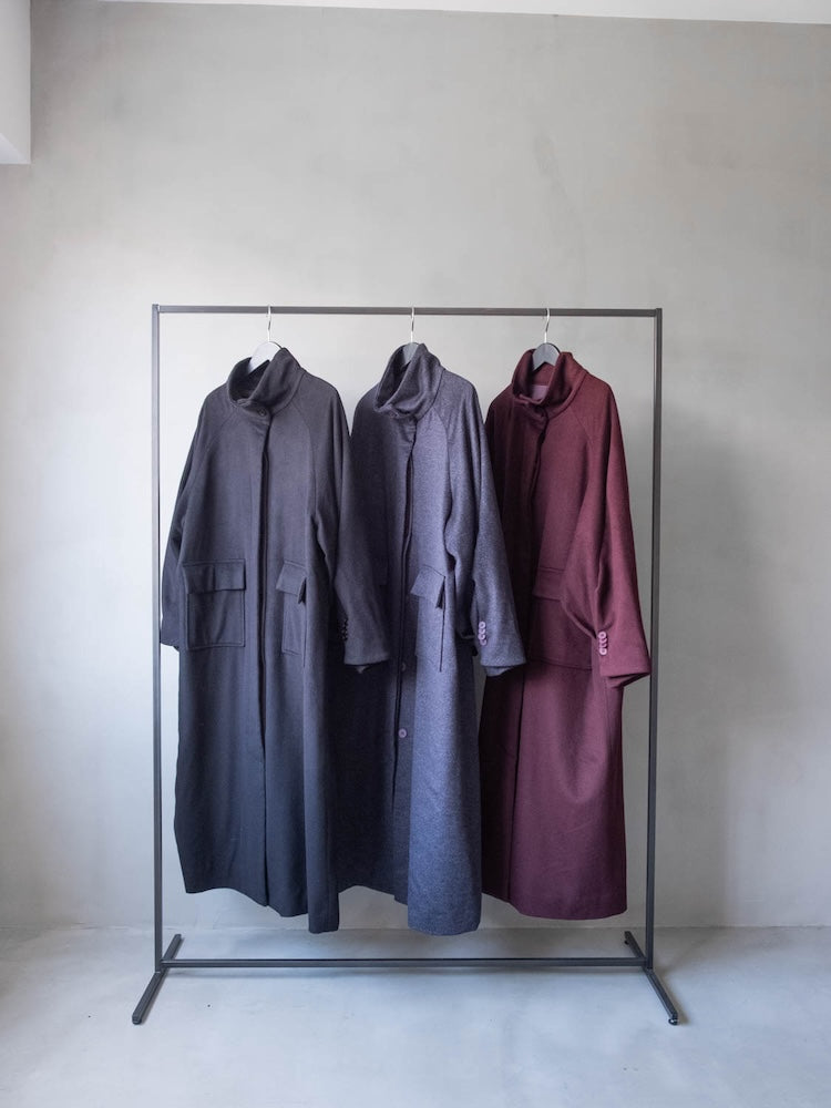 Tuck Sleeve Wool Coat｜ウール100% ロングコート – MARTE