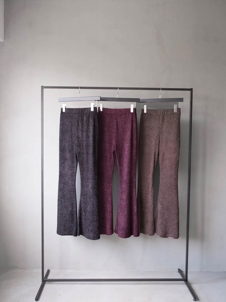 Glitter Velour Stretch Pants｜ストレッチフレアパンツ – MARTE