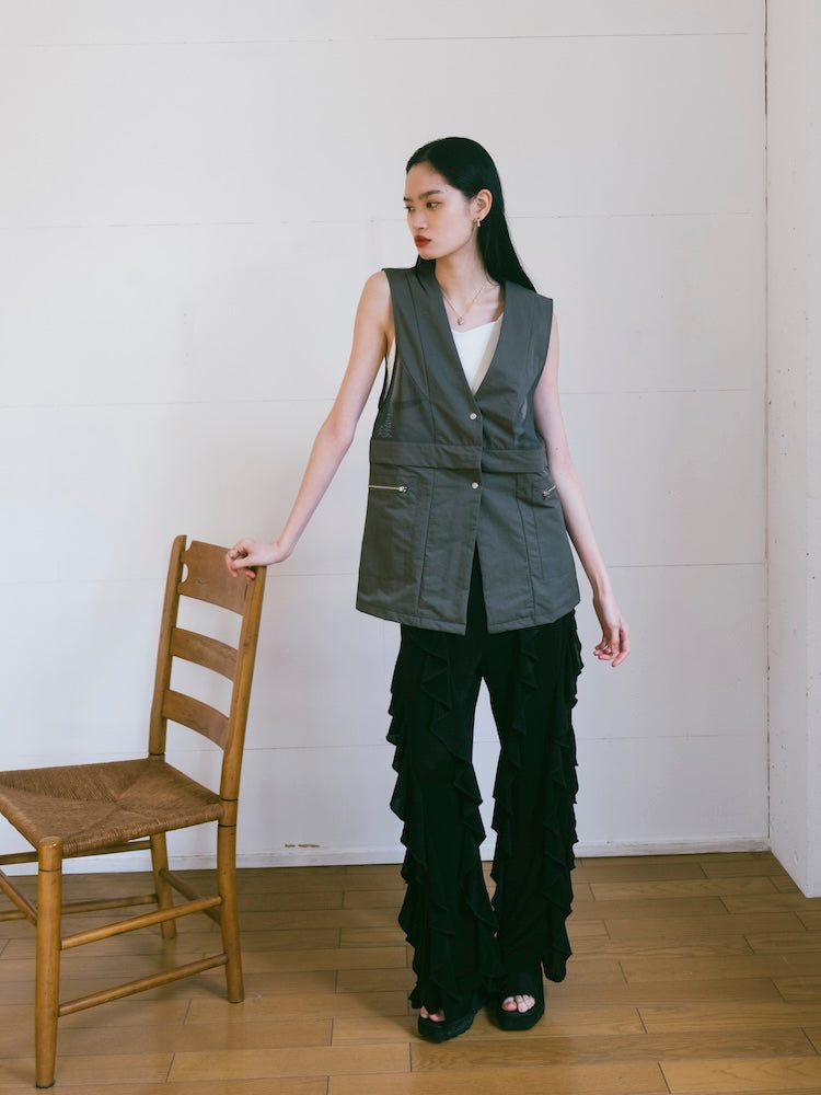 モデル身長：172cm / カラー：Khaki