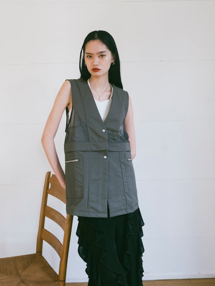 モデル身長：172cm / カラー：Khaki