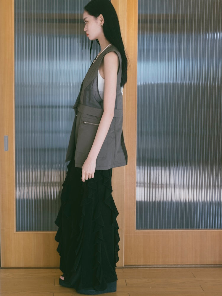 モデル身長：172cm / カラー：Khaki