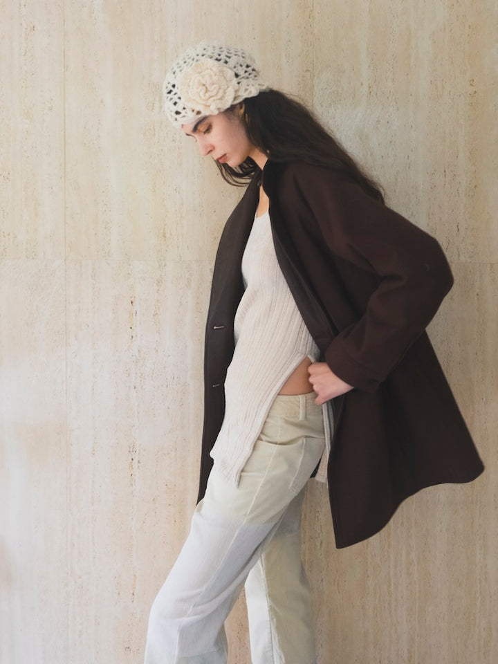 モデル身長：175cm / カラー：Ivory