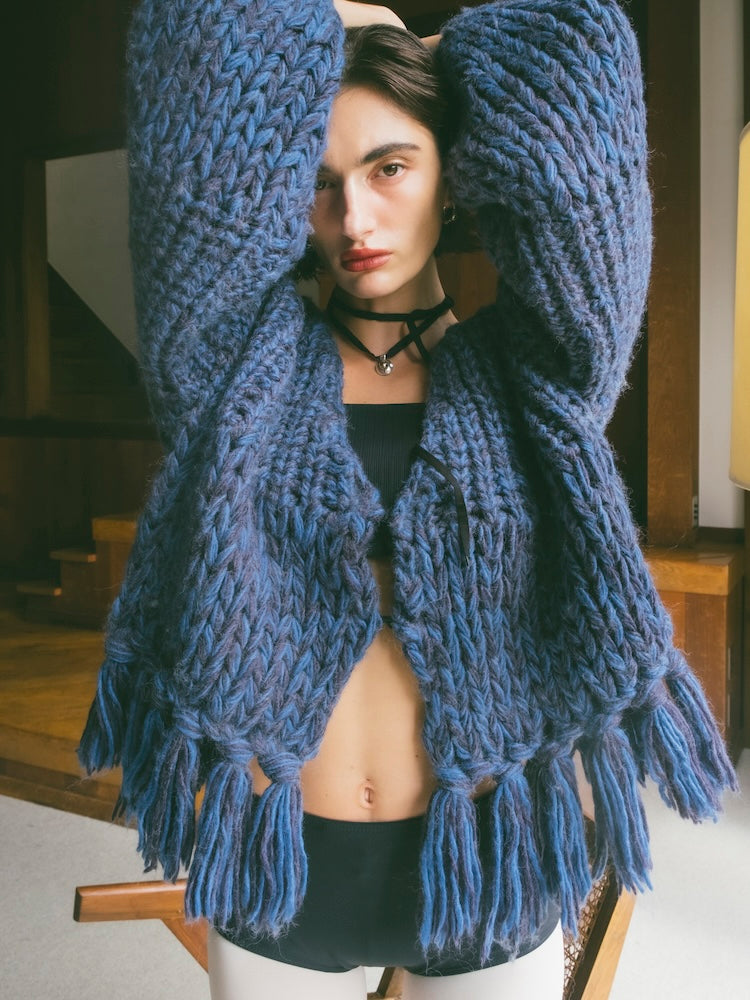 Fringe Knit Cardigan｜フリンジニットカーディガン – MARTE