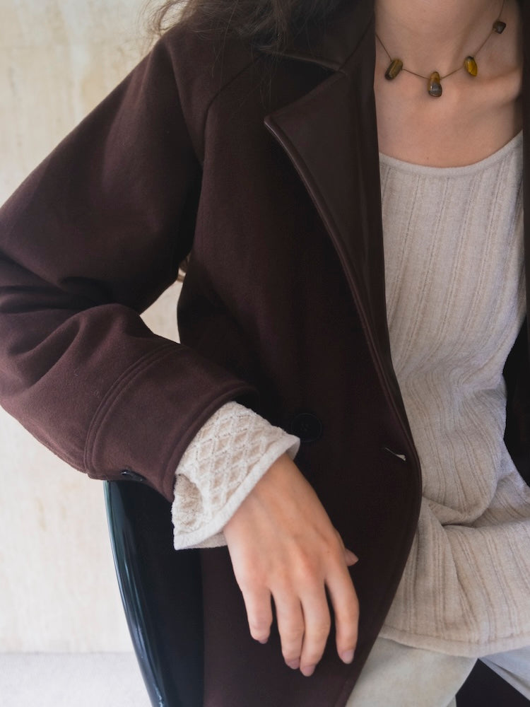 モデル身長：175cm / カラー：Brown