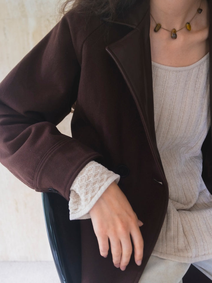 モデル身長：175cm / カラー：Brown