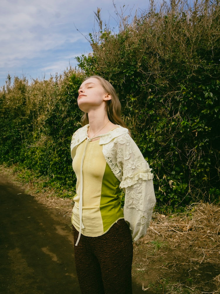 モデル身長：174cm / カラー：LightYellow