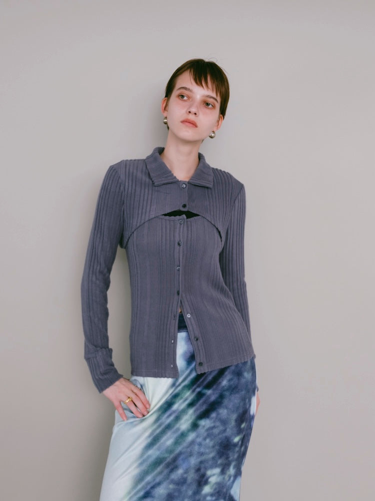 モデル身長：176cm / カラー：BlueGray