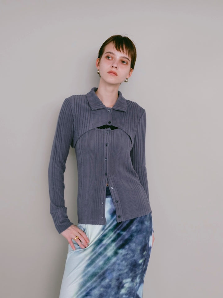 モデル身長：176cm / カラー：BlueGray