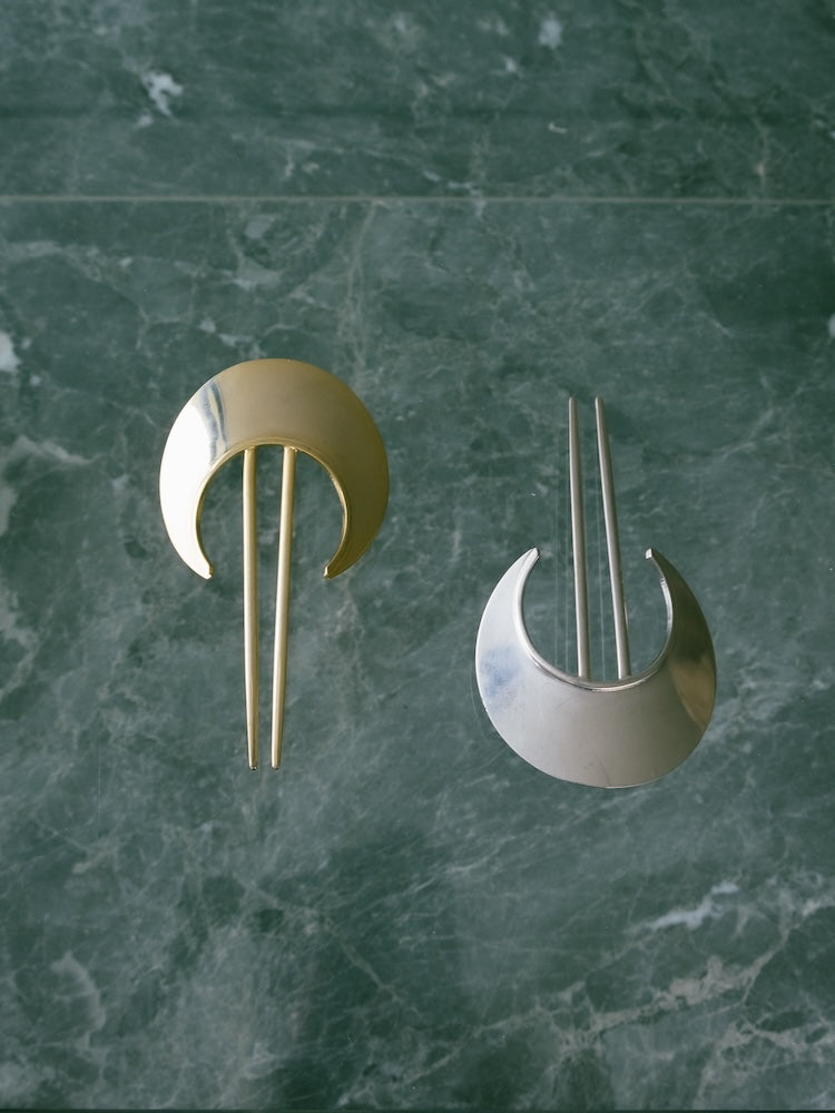 【新品未使用】シキア　Moon Plate Hair Fork ゴールド SYKIA Moon Plate Hair Fork/ムーンプレートヘアフォーク