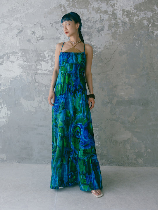 Tie Dye Camisole Long Dress