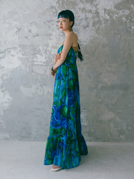 Tie Dye Camisole Long Dress