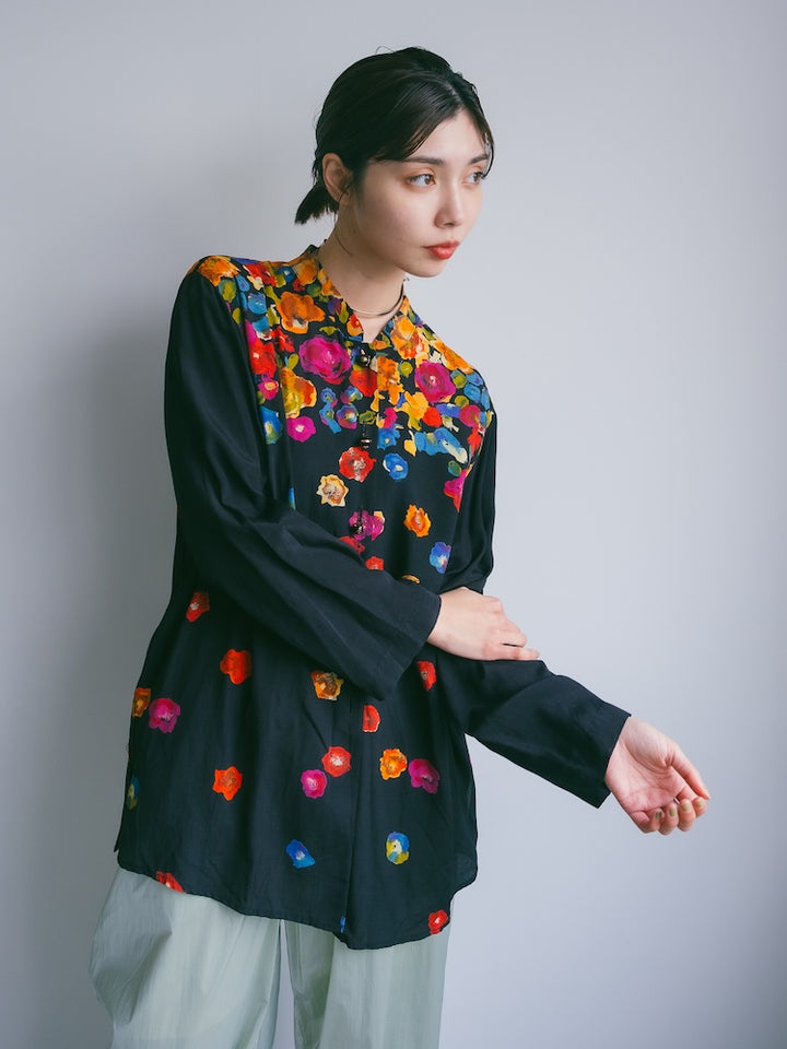 Flower Rayon Blouse