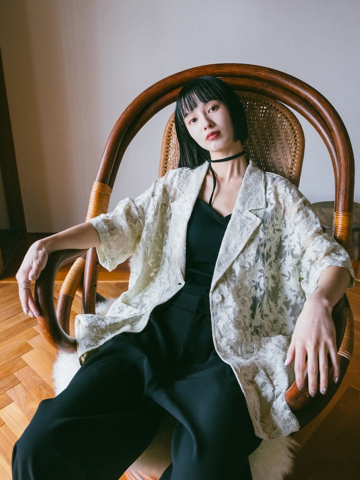 モデル身長：165cm / カラー：Ivory