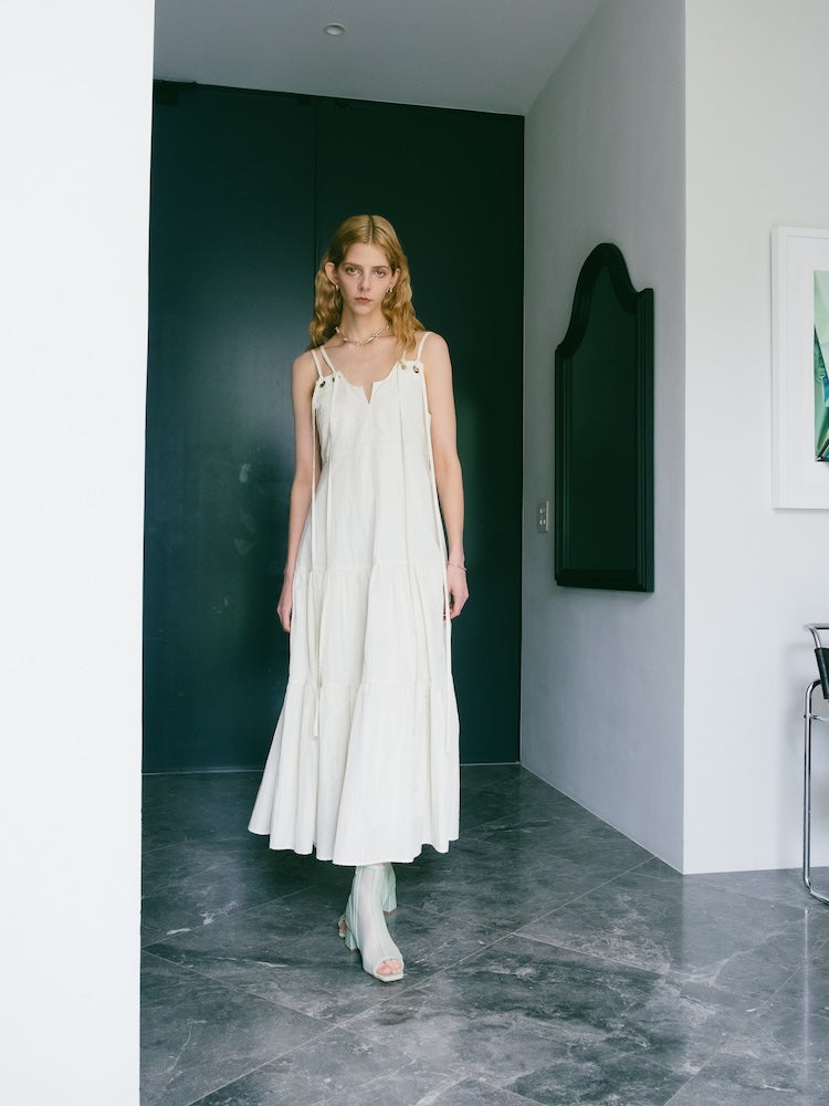 MARTE Eyelet Tiered Dress