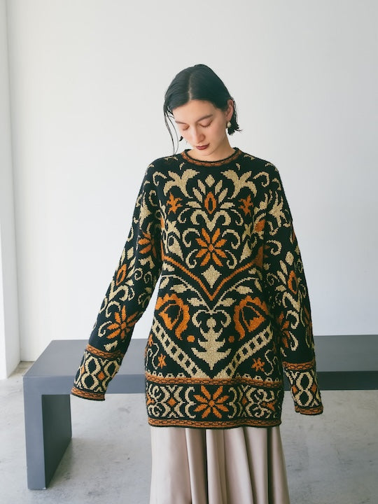 80s Arabesque Pullover Knit