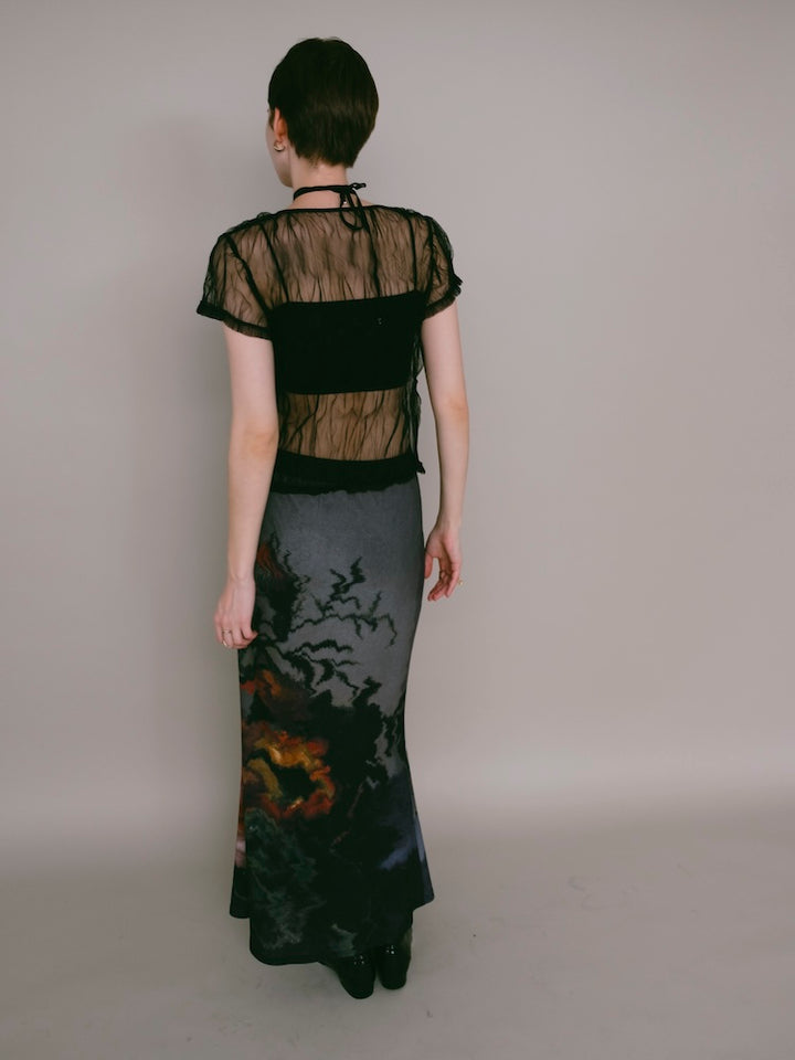 【7月25日(土) 12:00販売開始】Panel Lace Tulle Top