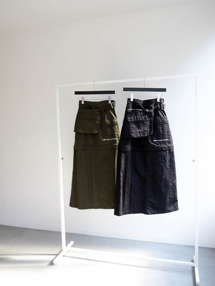 【5月下旬頃 お届け】Belted 2way Cargo Skirt