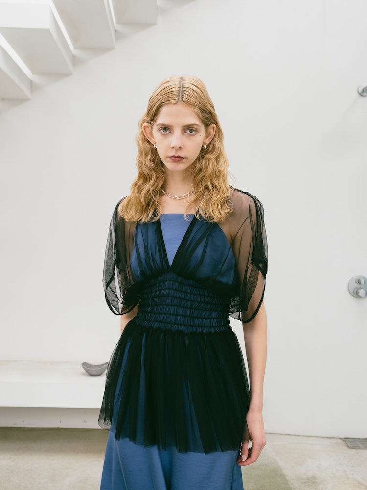 Gather Tulle Top|チュールトップス – MARTE Gather Tulle Top|チュールトップス – MARTE