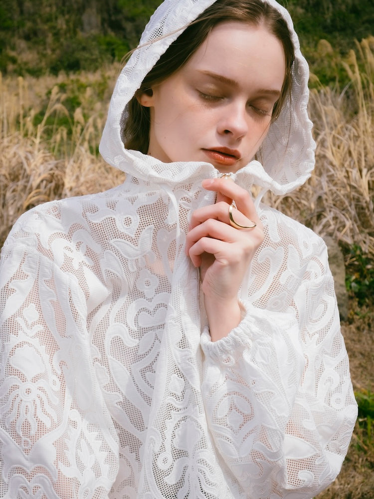 Mystic Flower Lace Hoodie｜ミスティック花柄レースパーカー – MARTE