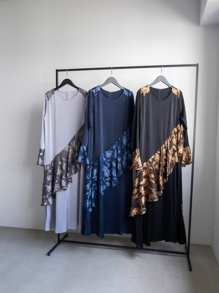 スーツ・フォーマル・ドレス sahara Sheer Jacquard Docking Dress sahara Sheer Jacquard Docking Dress