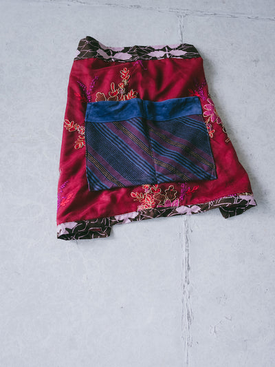 Patchwork Apron / Wine Red