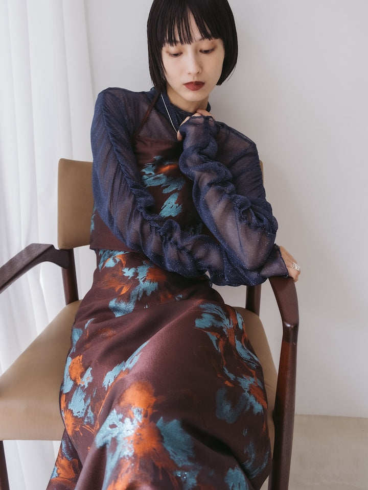 モデル身長：166cm / カラー：Navy