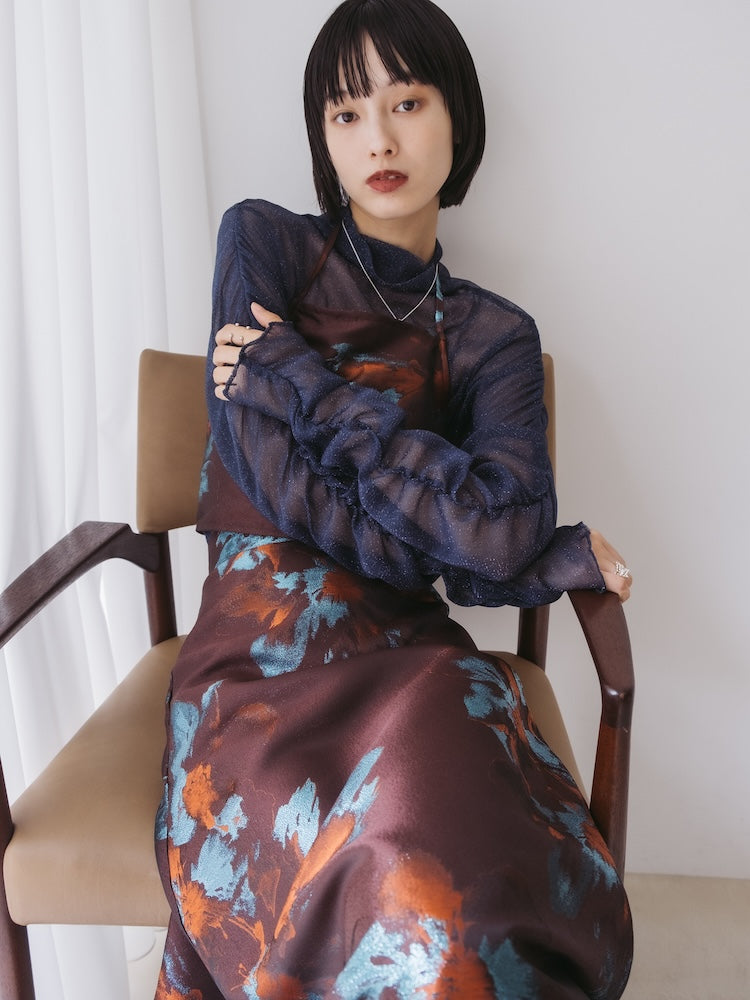 モデル身長：166cm / カラー：Navy