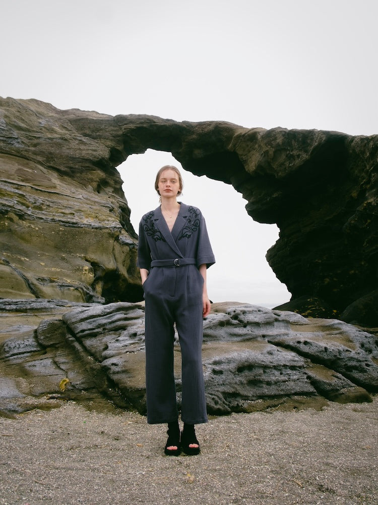 モデル身長：174cm / カラー：GrayBlue