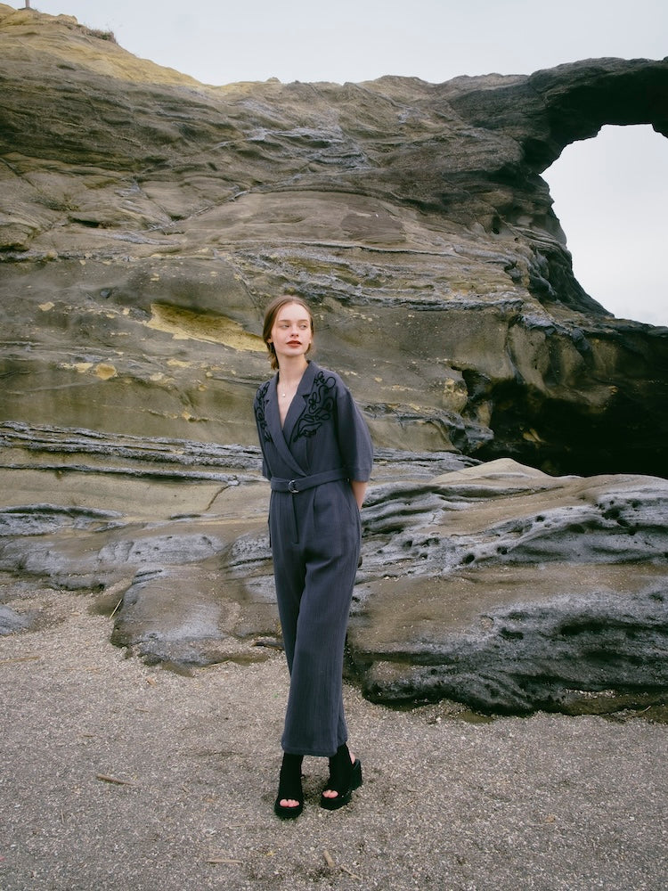 モデル身長：174cm / カラー：GrayBlue