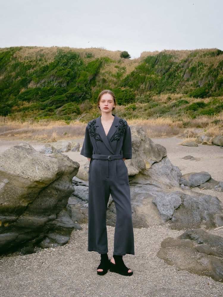 モデル身長：174cm / カラー：GrayBlue