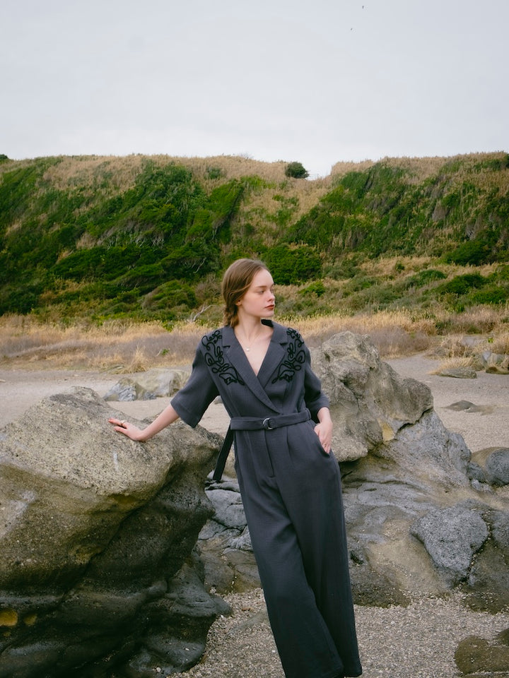 モデル身長：174cm / カラー：GrayBlue