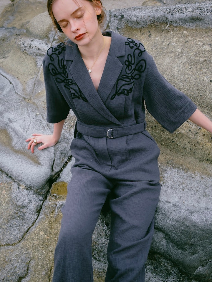 モデル身長：174cm / カラー：GrayBlue