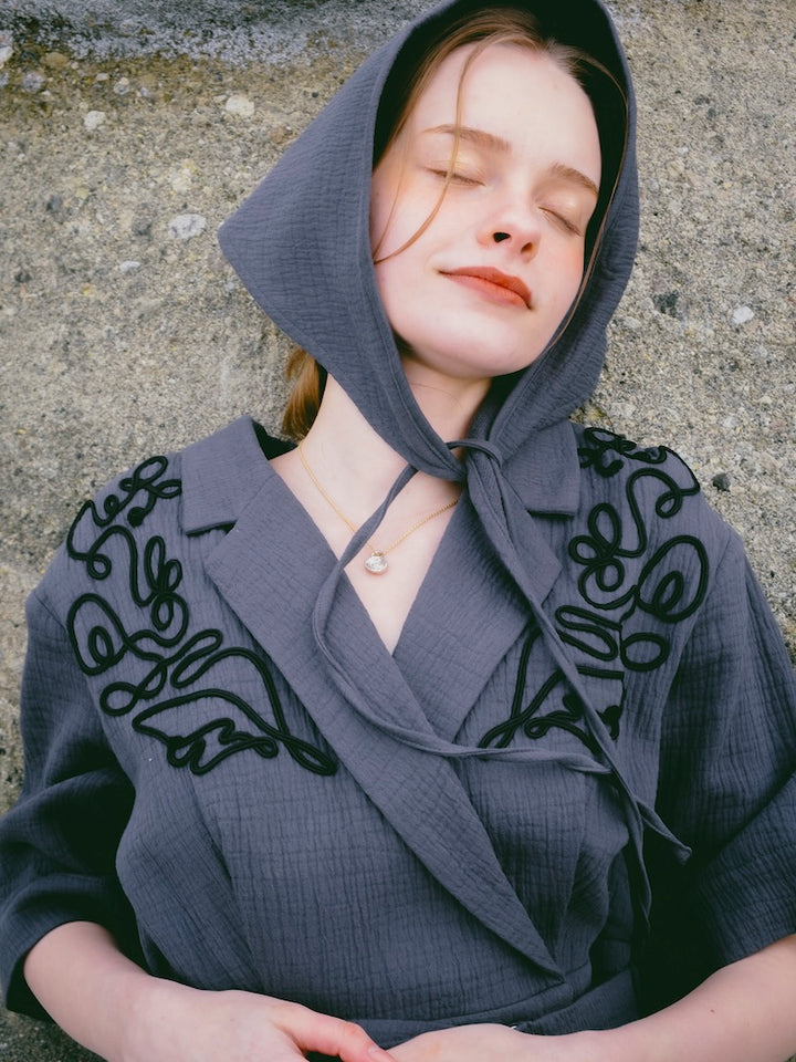 モデル身長：174cm / カラー：GrayBlue