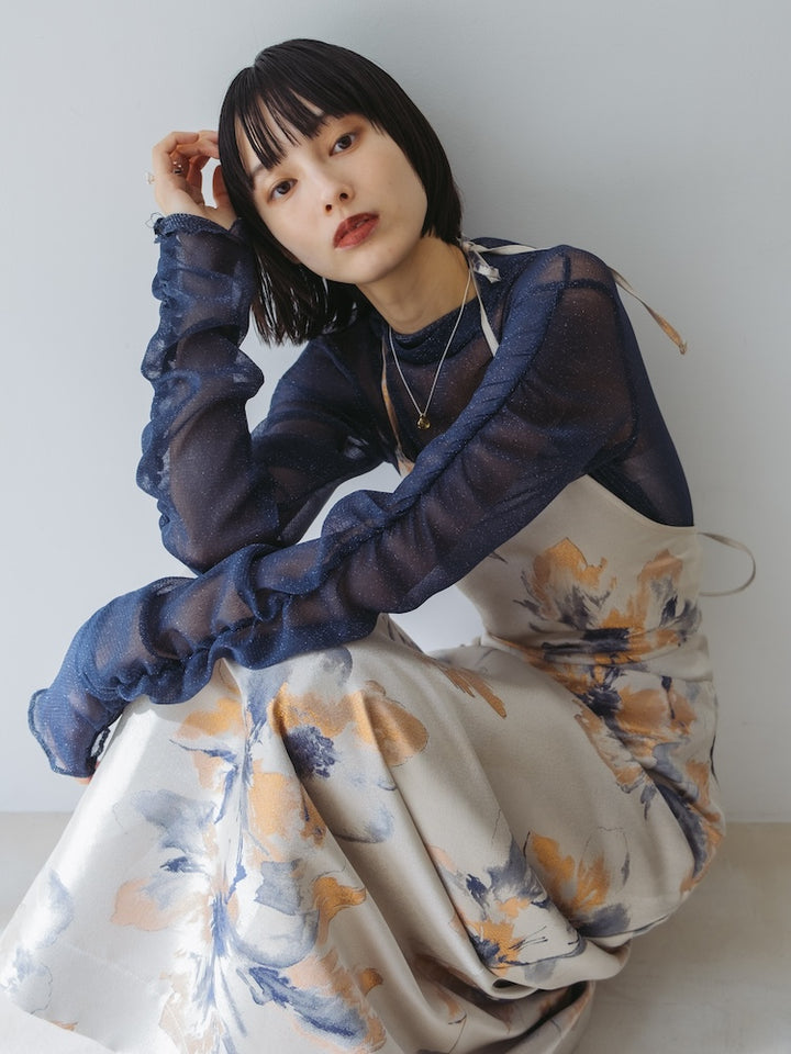 モデル身長：166cm / カラー：Navy